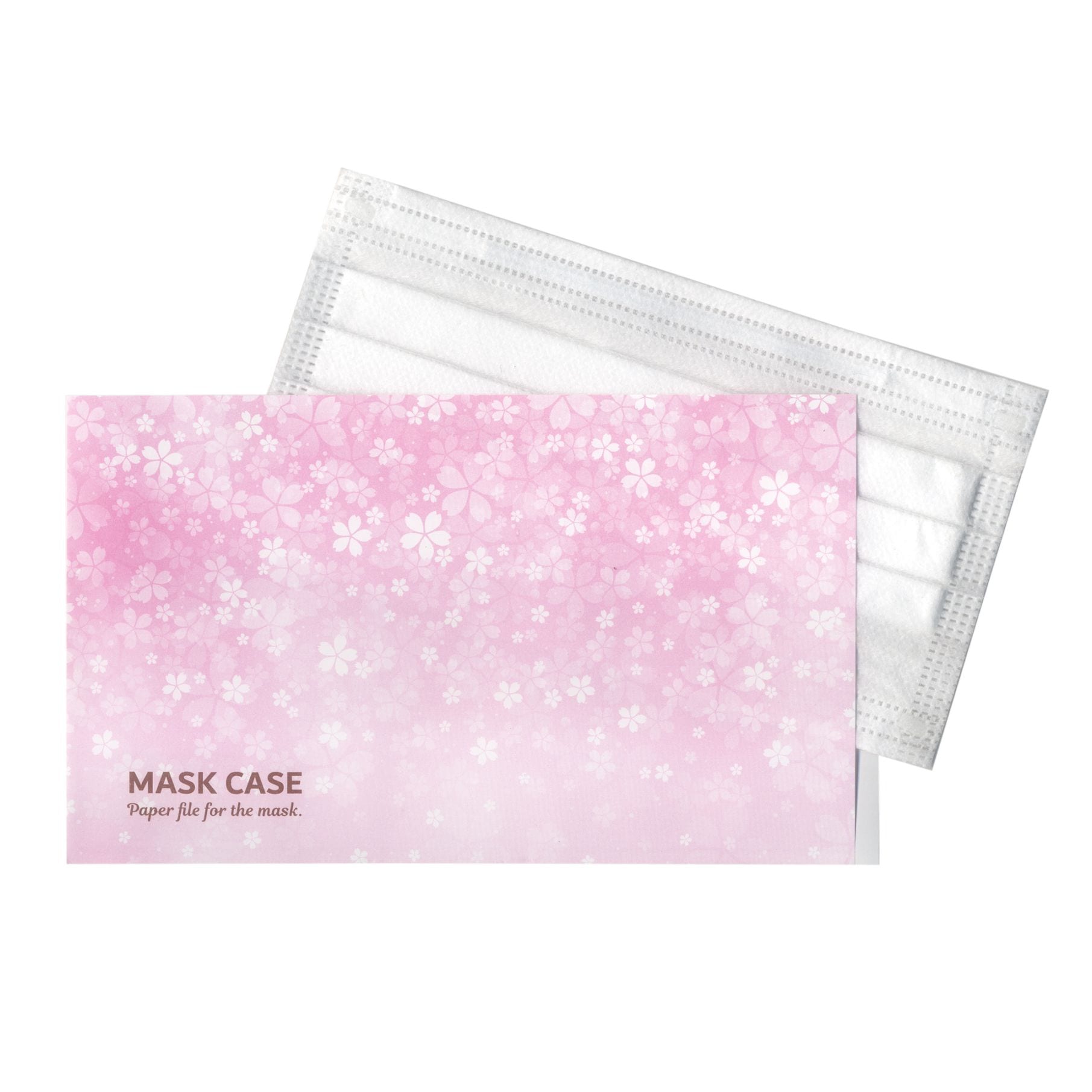 九州紙工 マスクケースSAKURA  200枚入×3パック（600枚）大容量 携帯用 使い捨て 日本製 簡易一 時保管用 外食 MC-3　紙製