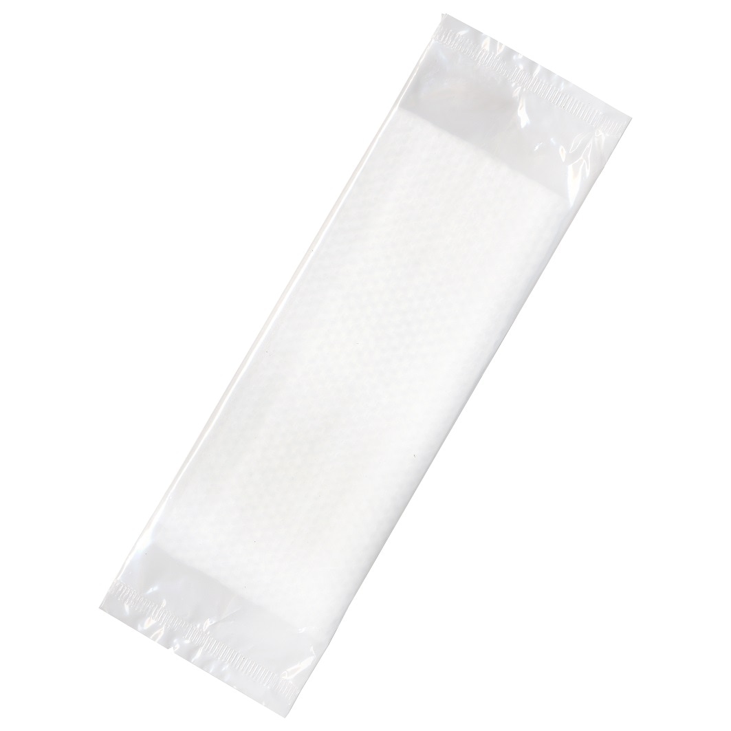 九州紙工 使い捨ておしぼり 1,000本入 エンボス 平型  無地 業務用 個包装 低コスト 飲食店 カフェ レストラン お弁当 テイクアウト