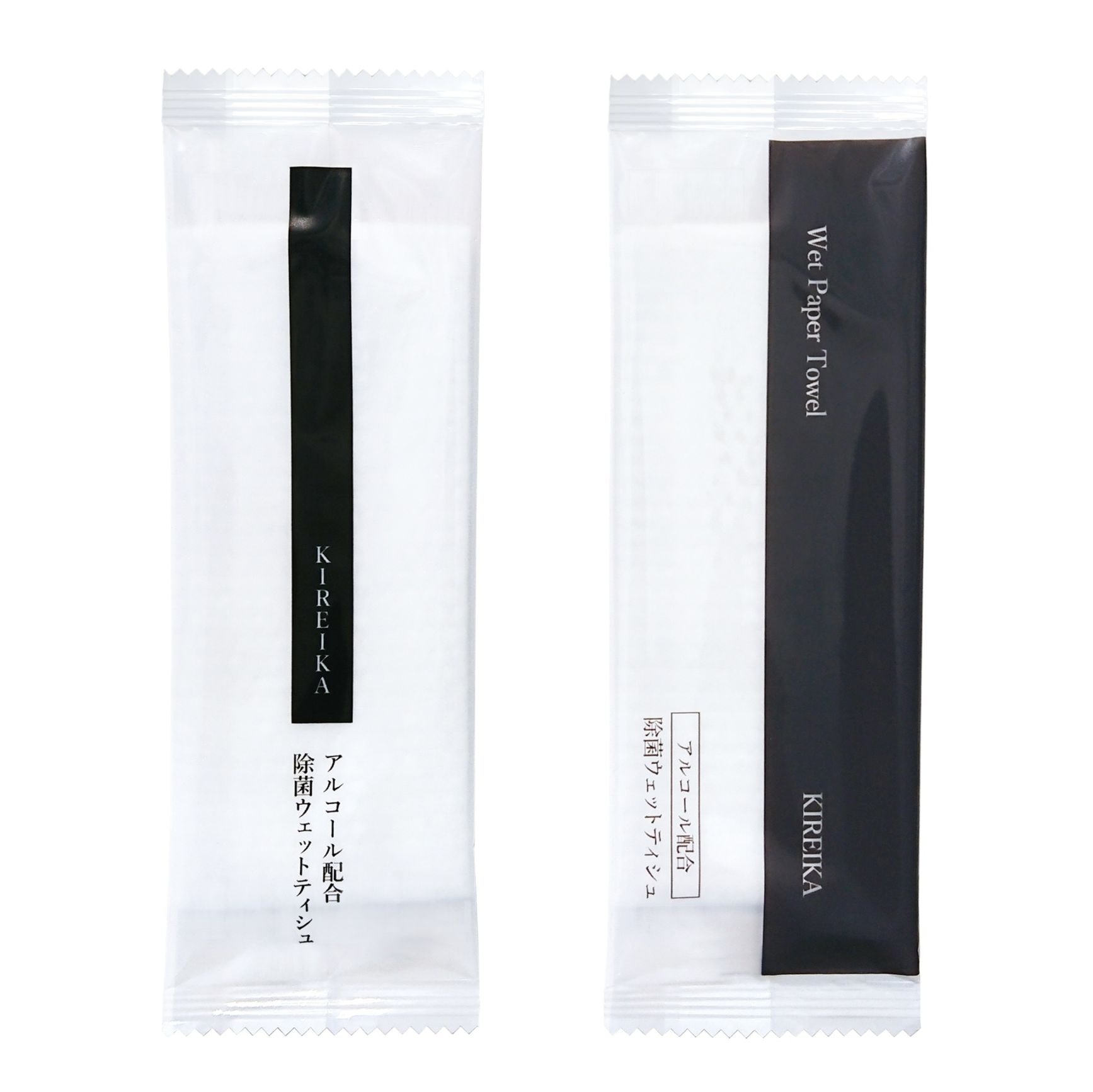 九州紙工 KIREIKA アルコール入り 除菌ウエットシート 除菌シート 100枚　厚手 大判 不織布 ドットエンボス加工 個包装 携帯用災害 備蓄 高級感 ホテル 日本製