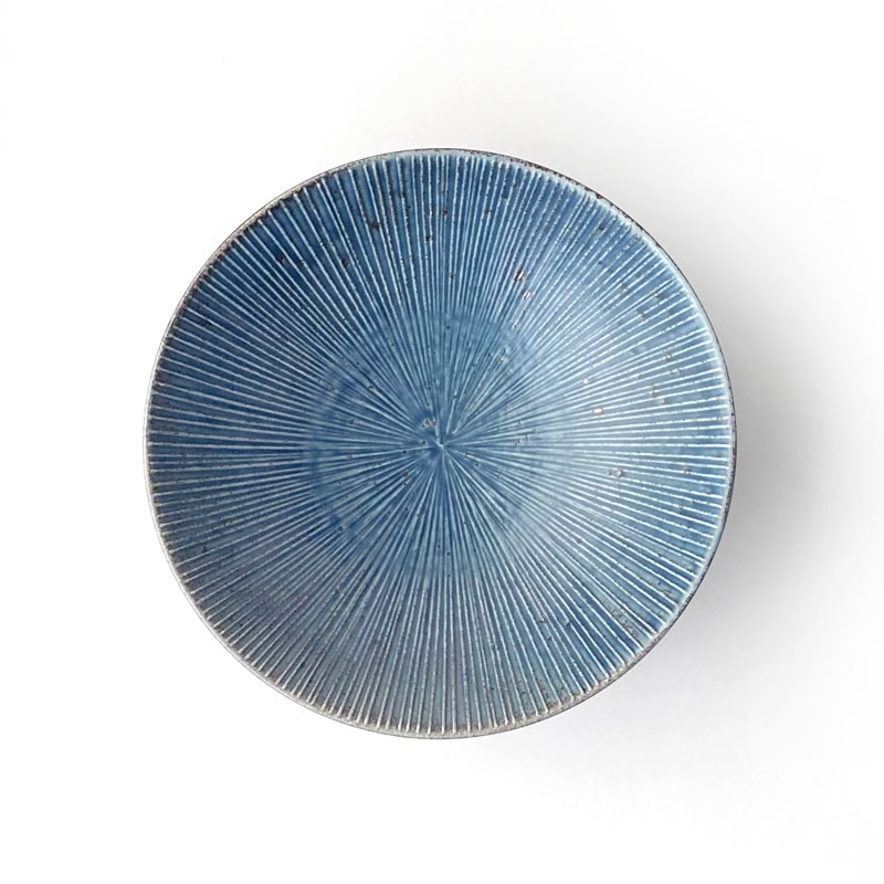 わび紺ねず　千段8.0めん鉢