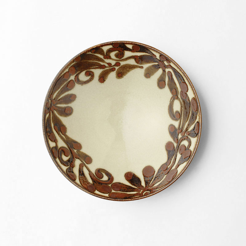 琉球サビ唐草　8.0めん鉢