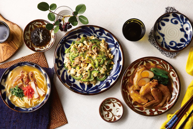 琉球るり唐草 6.5薄筋高ハマ丼