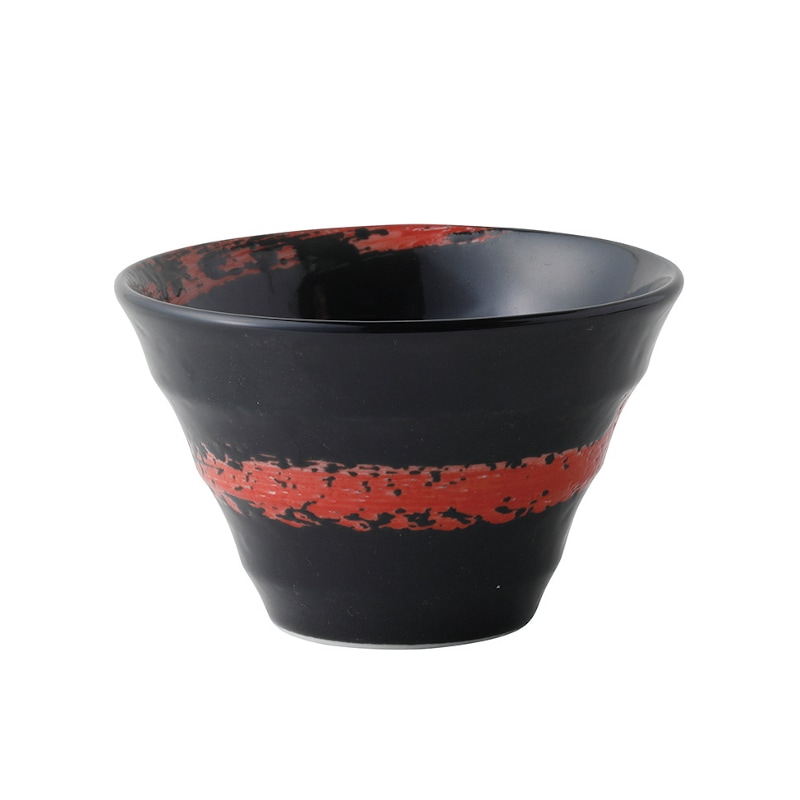 黒釉赤渦 渦小丼