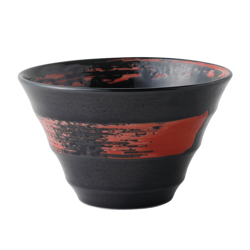 黒釉赤渦 渦6.0丼