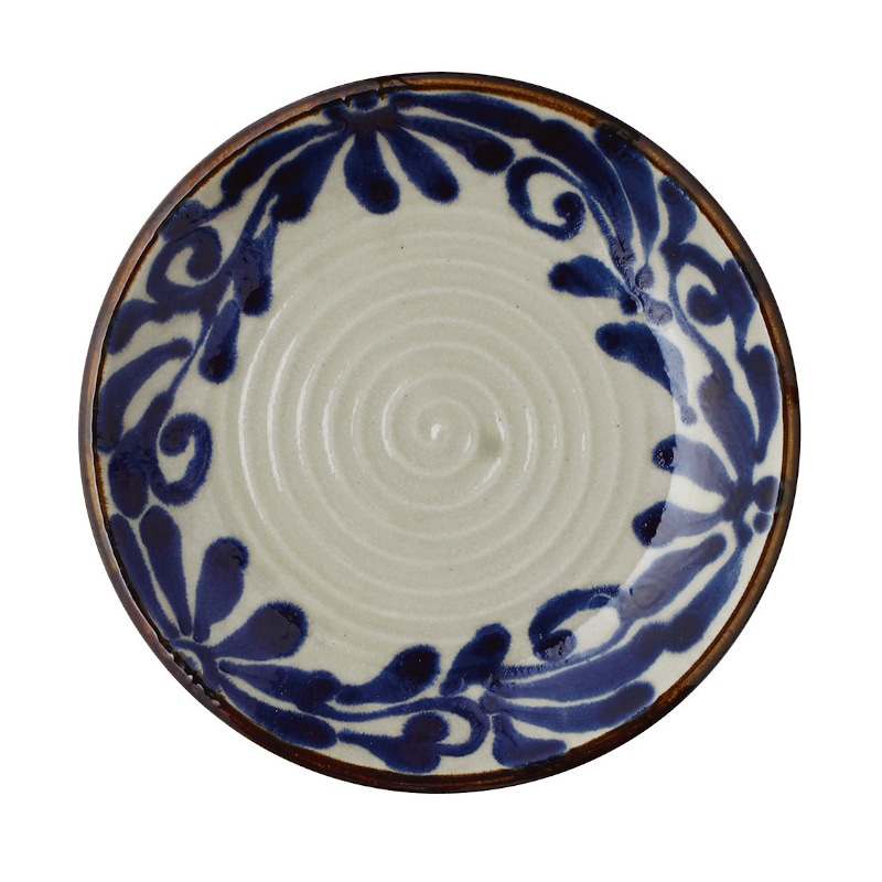 琉球るり唐草　9.0皿