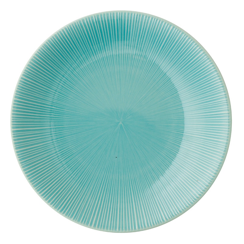 トルコ青磁　千段尺皿