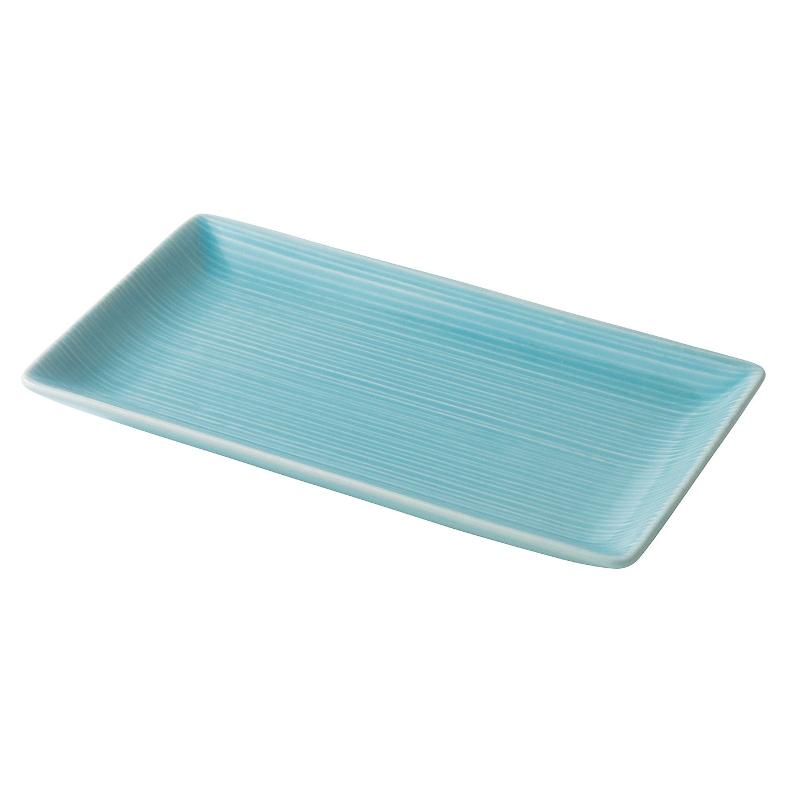 トルコ青磁　千段焼物皿