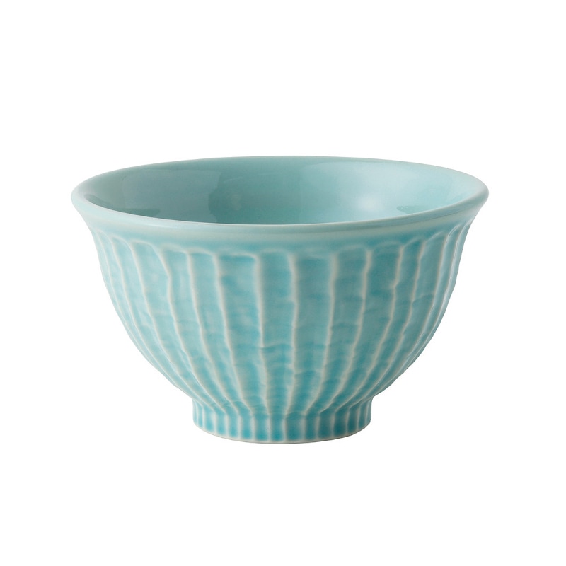 トルコ青磁　しのぎ5.0丼