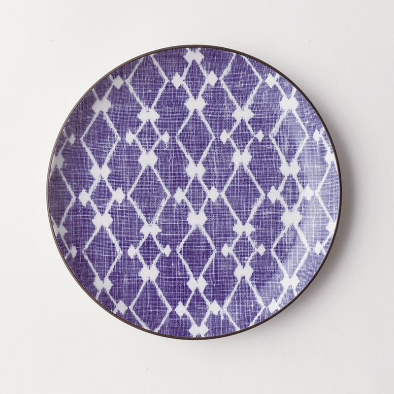 変わり菱紋　8.0皿