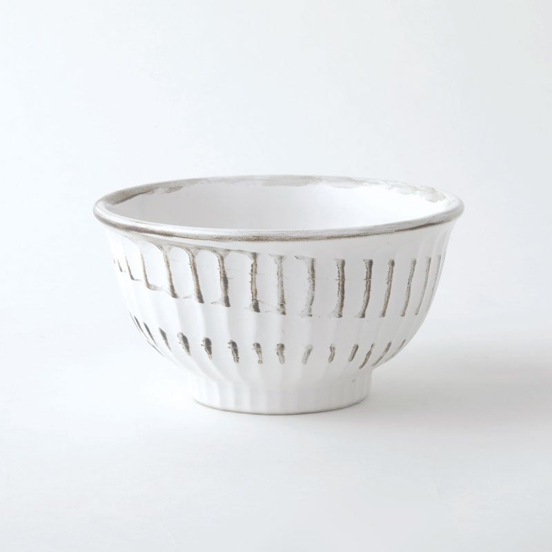 錆粉引　しのぎ5.5丼