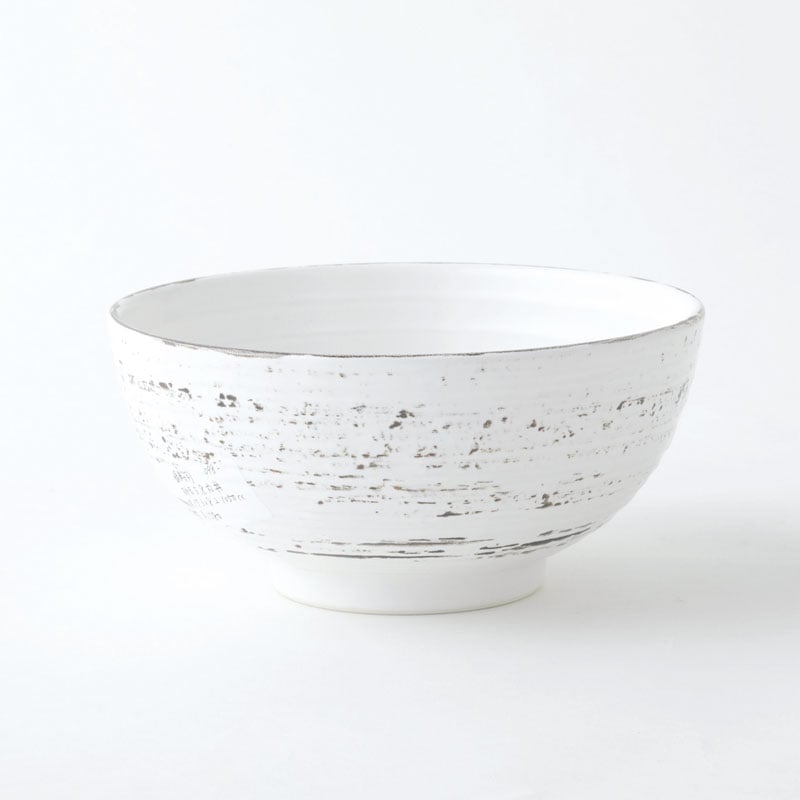 錆粉引　砂目5.8丸丼