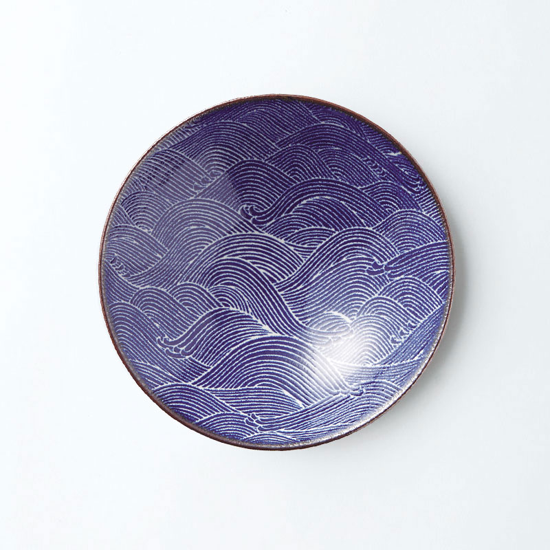 おふけ 青海波　8.0めん鉢