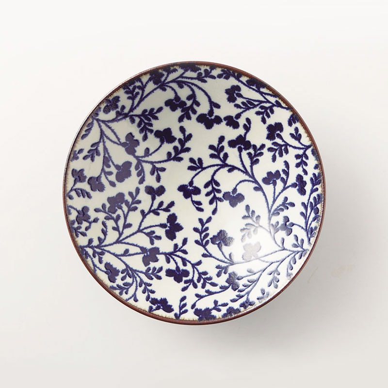 おふけ 草花　8.0めん鉢