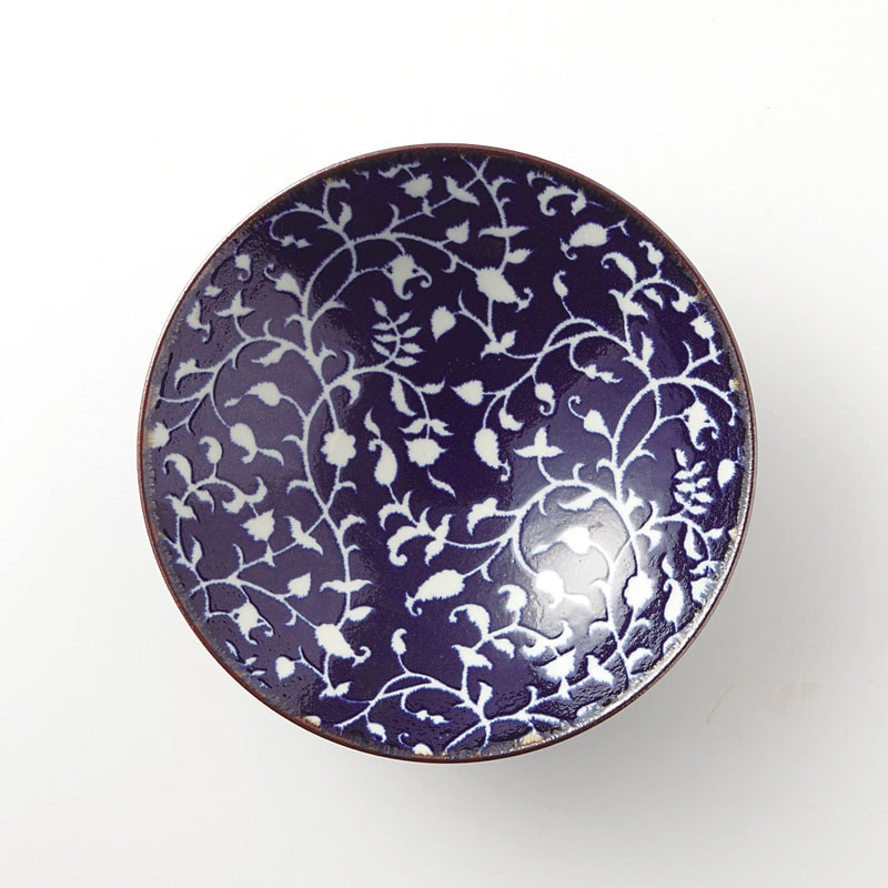 おふけ 花唐草　8.0めん鉢