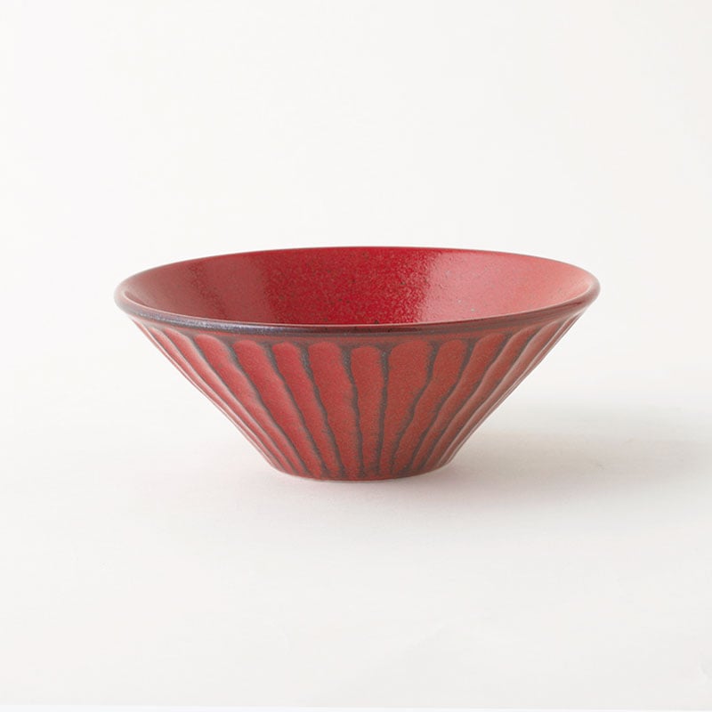 根来　しのぎ深鉢　大