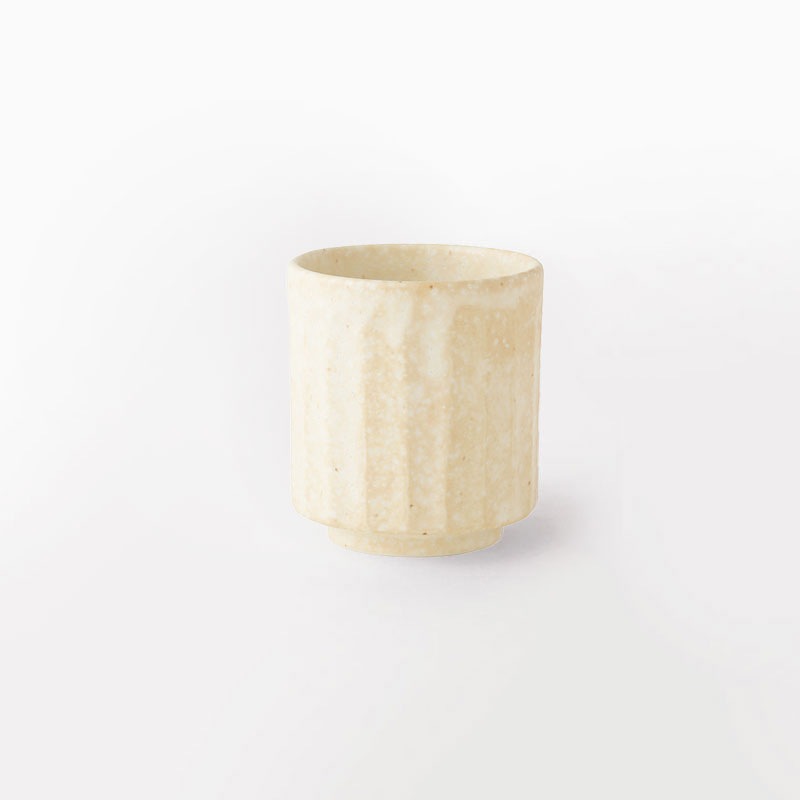 窯変志野　しのぎ湯呑