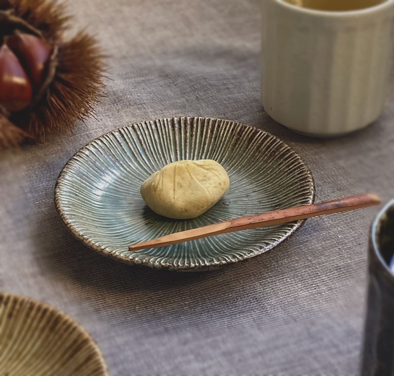 わび朽葉 千段4.0皿｜うつわや休兵衛