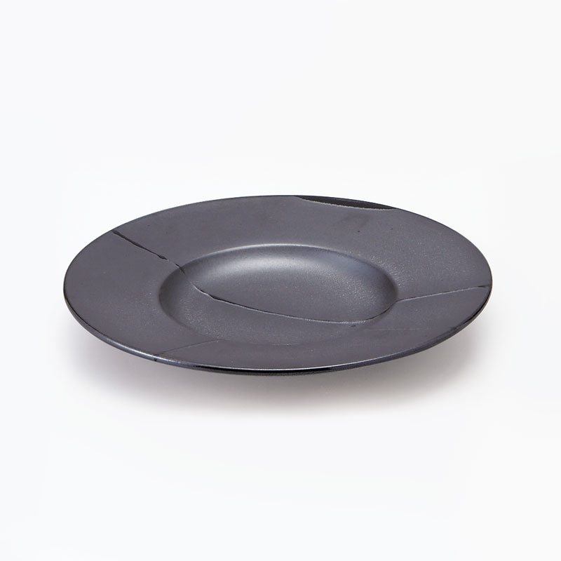 銀釉 24cmプレート