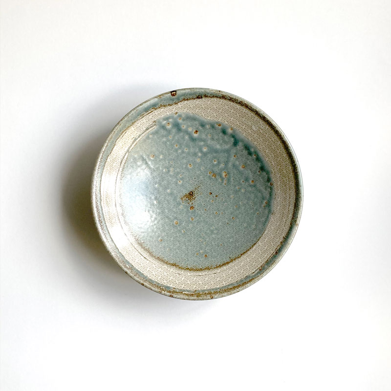 さやどもえ錆あさぎ　7.0めん鉢