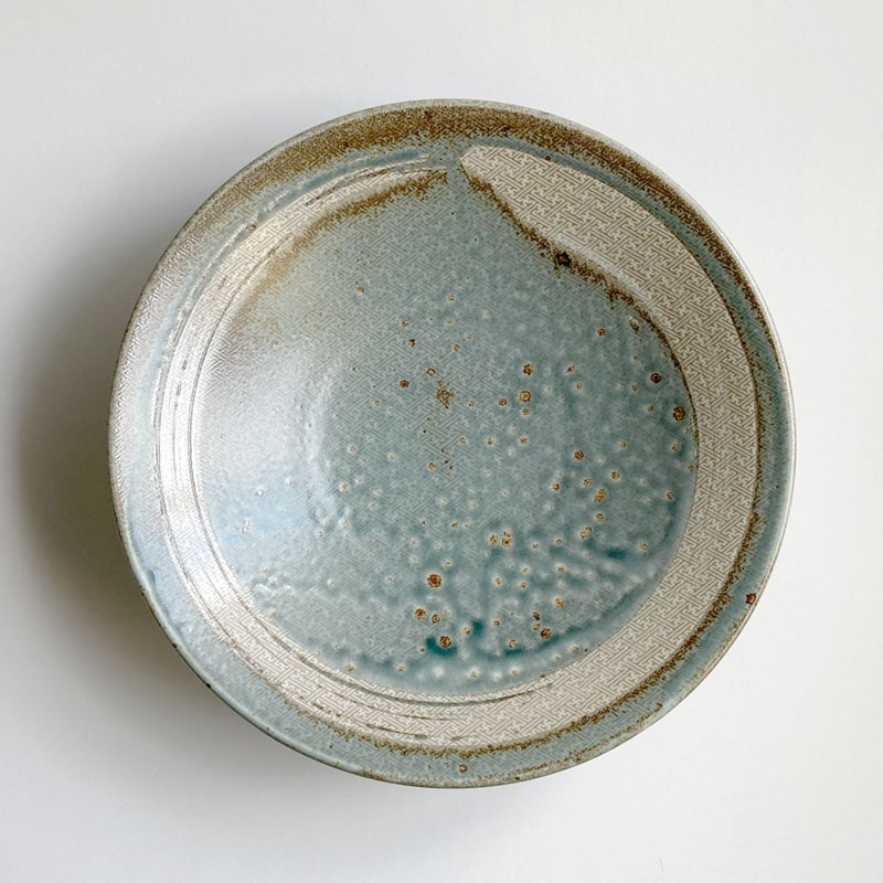 さやどもえ錆あさぎ　9.0めん鉢