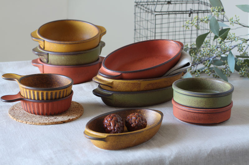 耐熱楕円グラタン（小）　からし