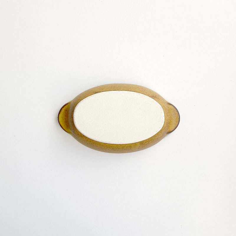 耐熱楕円グラタン（小）　からし