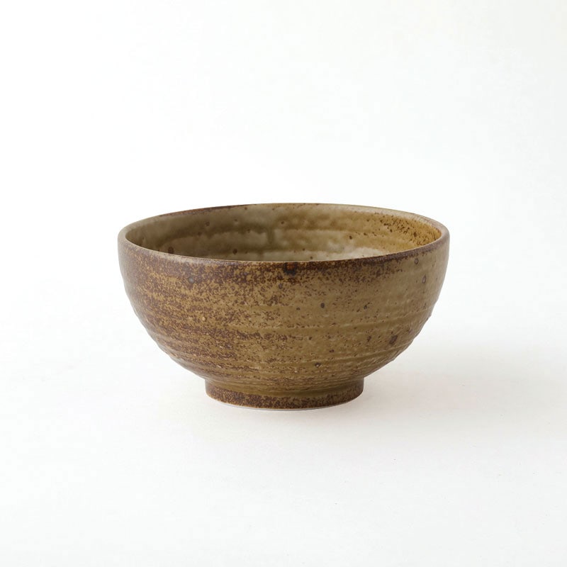 わび朽葉　砂目5.0丸丼