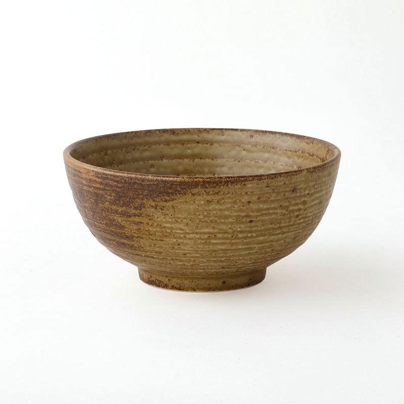 わび朽葉　砂目5.8丸丼