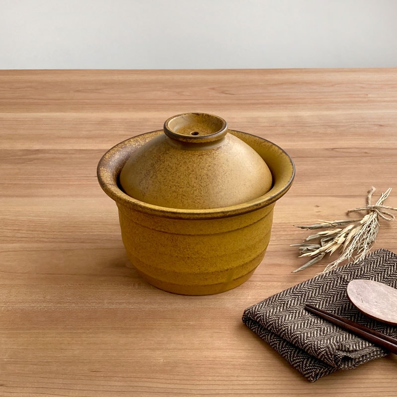 耐熱一合炊きごはん鍋　からし