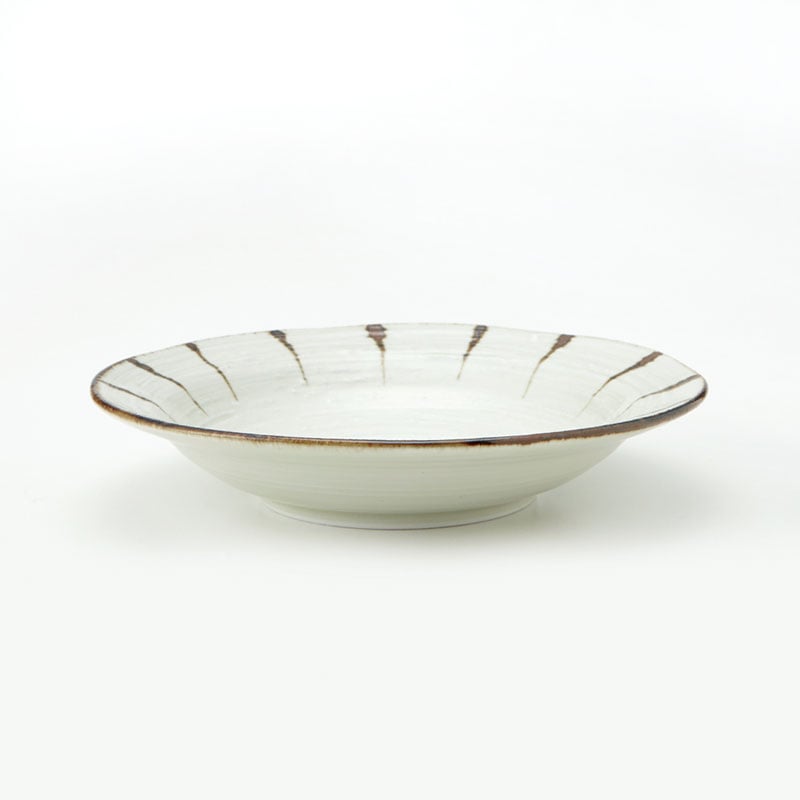 サビ十草　8.0麺皿