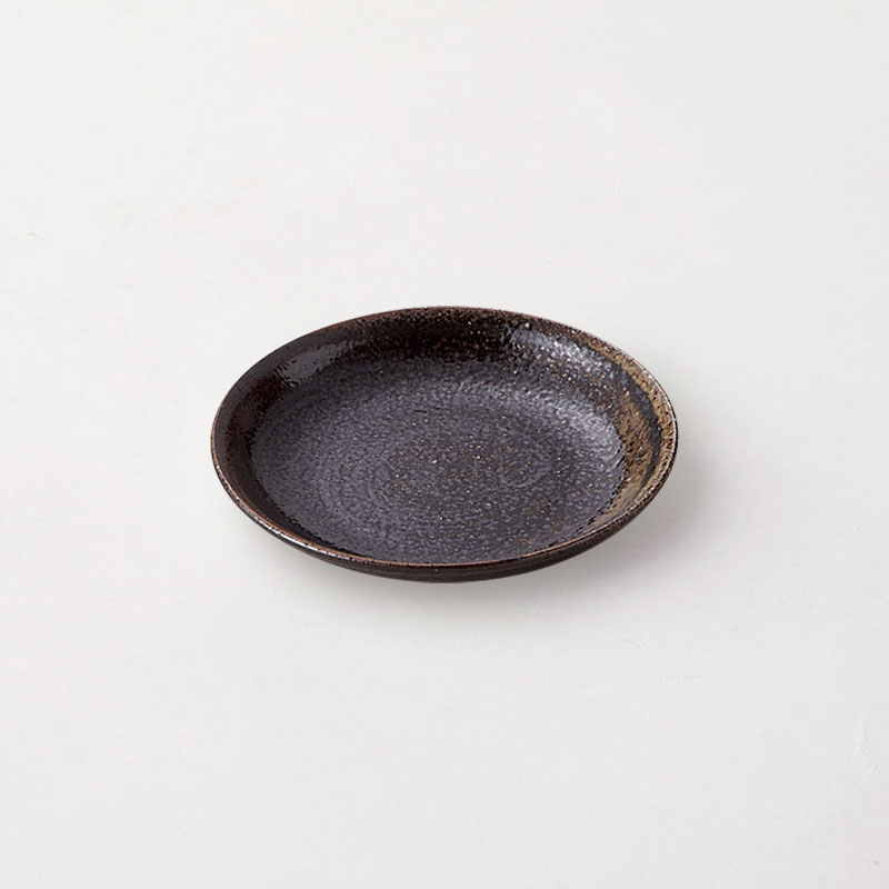 黒唐津　4.0皿