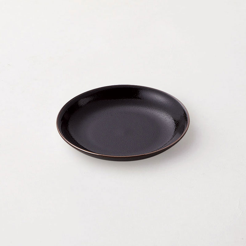 柚子黒天目 おふくろ4.0皿