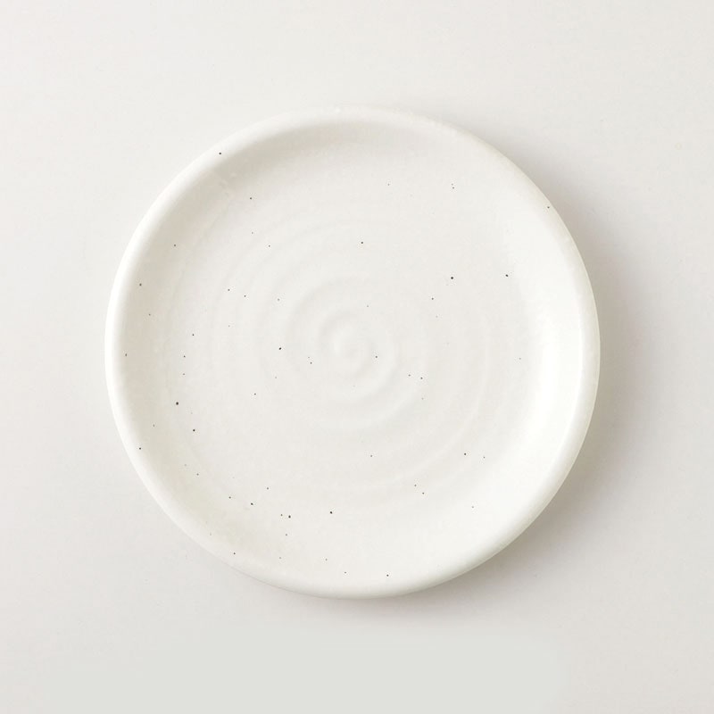 白玉粉引　7.0皿