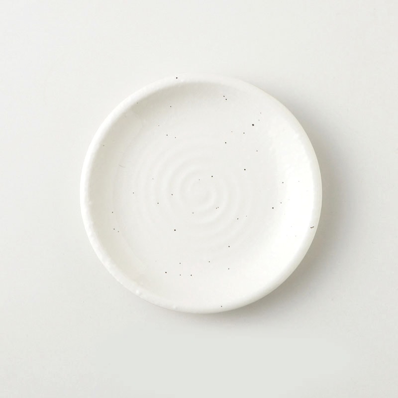 白玉粉引　6.0皿