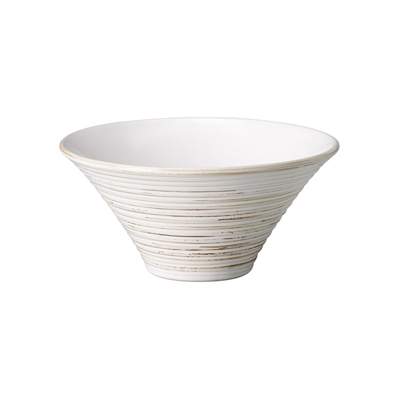 錆粉引　7.0薄筋朝顔丼