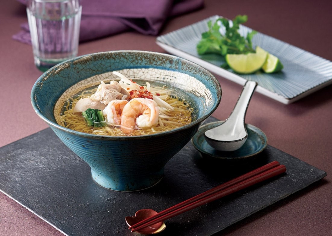 うず刷毛貫入 わび うぐいす 6.5千段高ハマ丼｜うつわや休兵衛