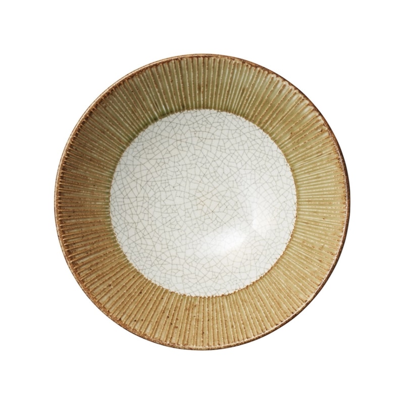 朽葉貫入 帯十草8.0めん鉢