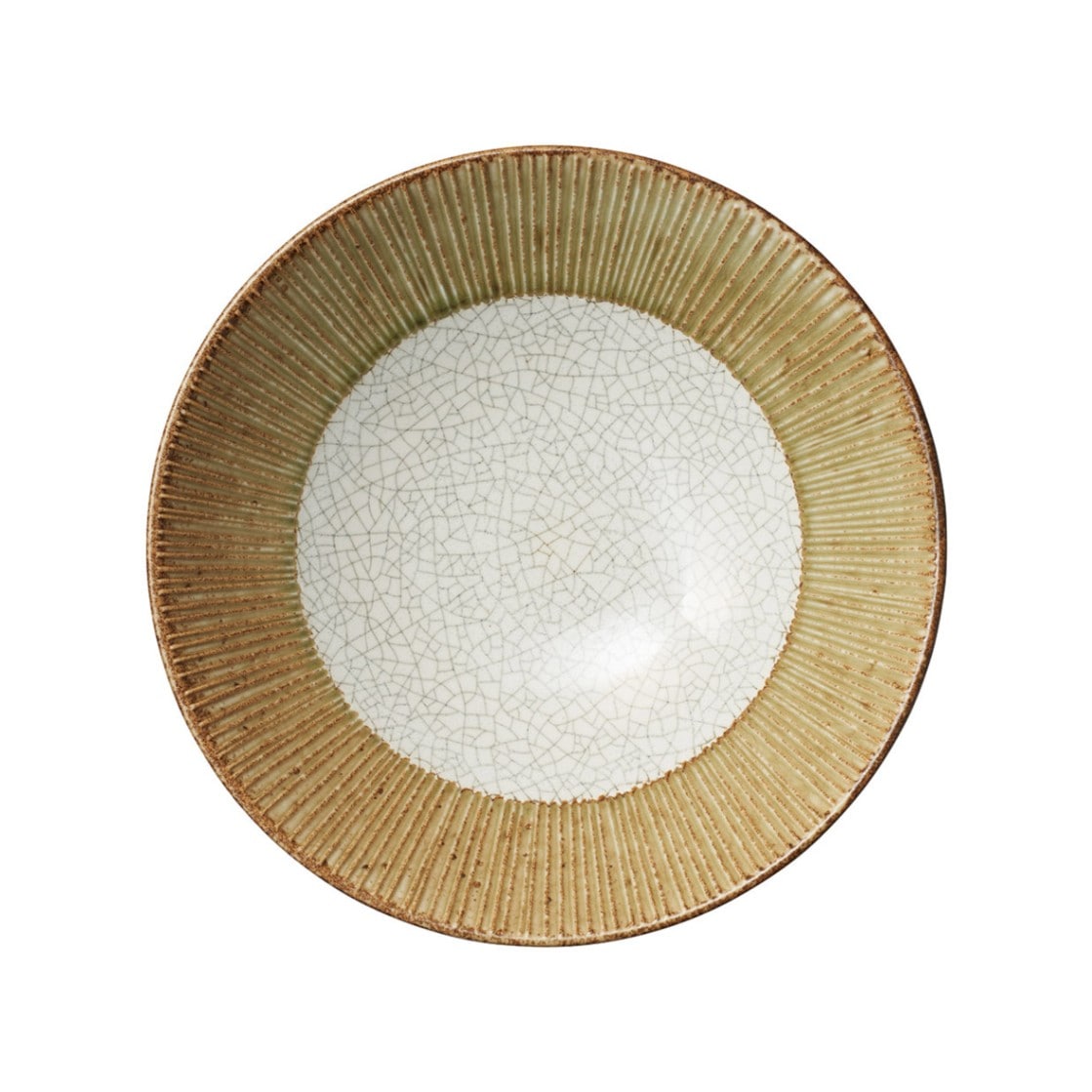 朽葉貫入 帯十草8.0めん鉢｜うつわや休兵衛