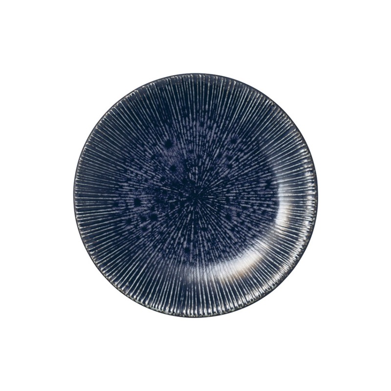 雨流 花紺　千段5.5皿