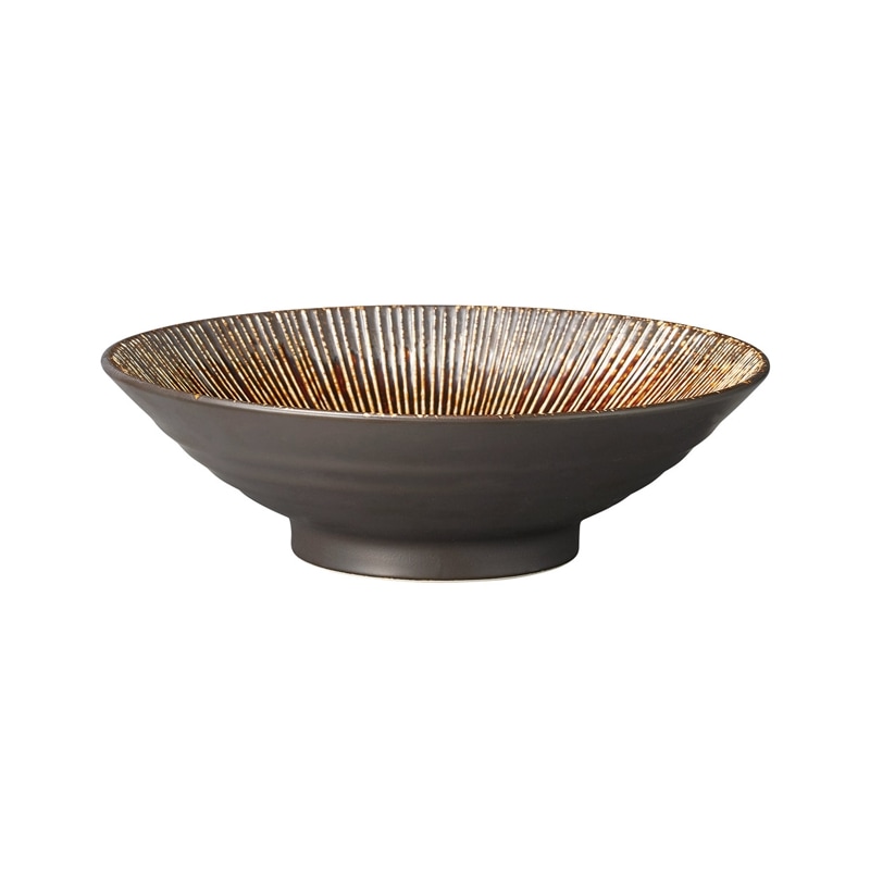 雨流 唐茶　千段8.0めん鉢