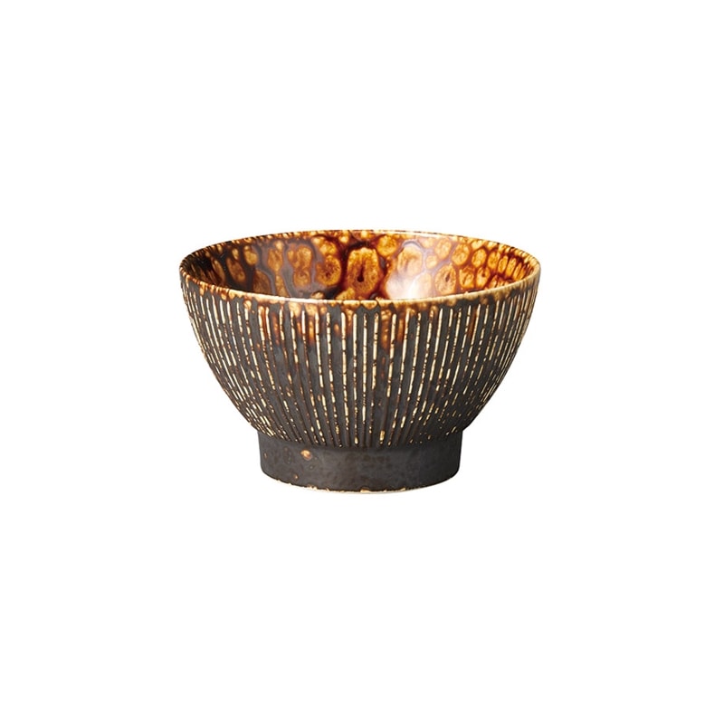 雨流 唐茶　千段くらわんか4.0飯碗