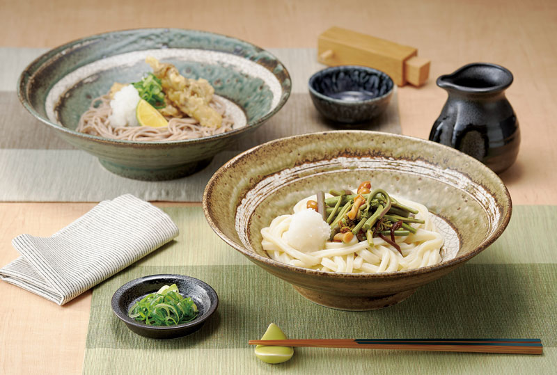 うず刷毛貫入 紺ねず 7.0めん鉢