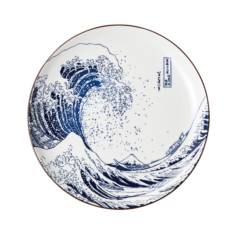 北斎 富士　8.0皿