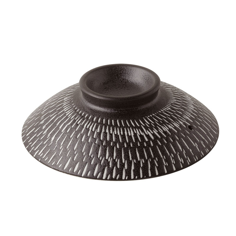 土鍋フタ6号　とちり黒御影