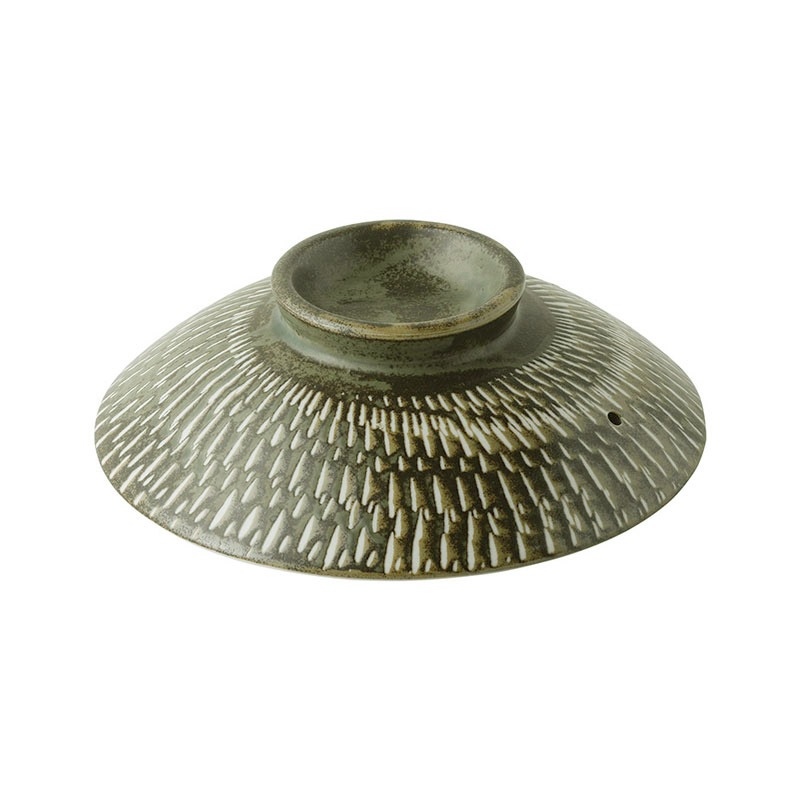 土鍋フタ８号　とちりうぐいす