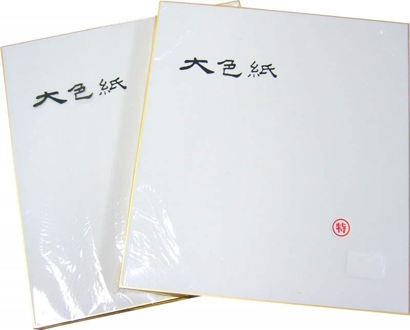 大色紙 画仙 特 (24cm x 27cm） 10枚｜書道用品の半紙や筆、墨などをお