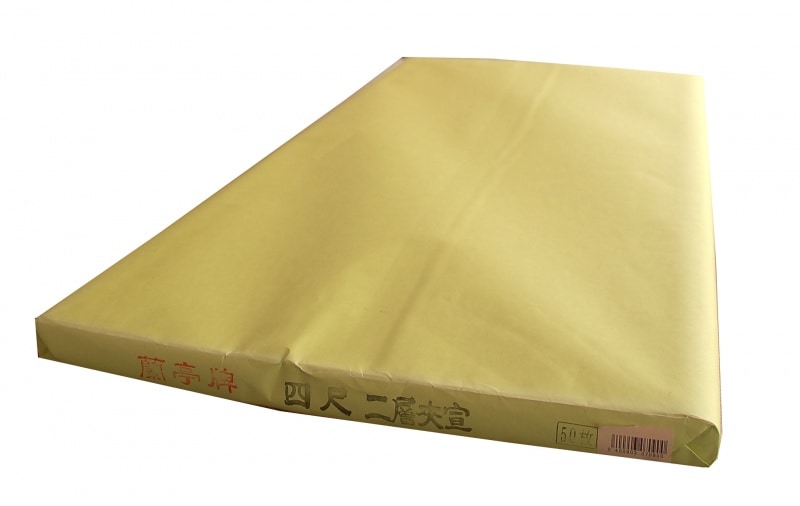 蘭亭牌 四尺 棉料二層夾宣 全紙 50枚｜書道用品の半紙や筆、墨などをお