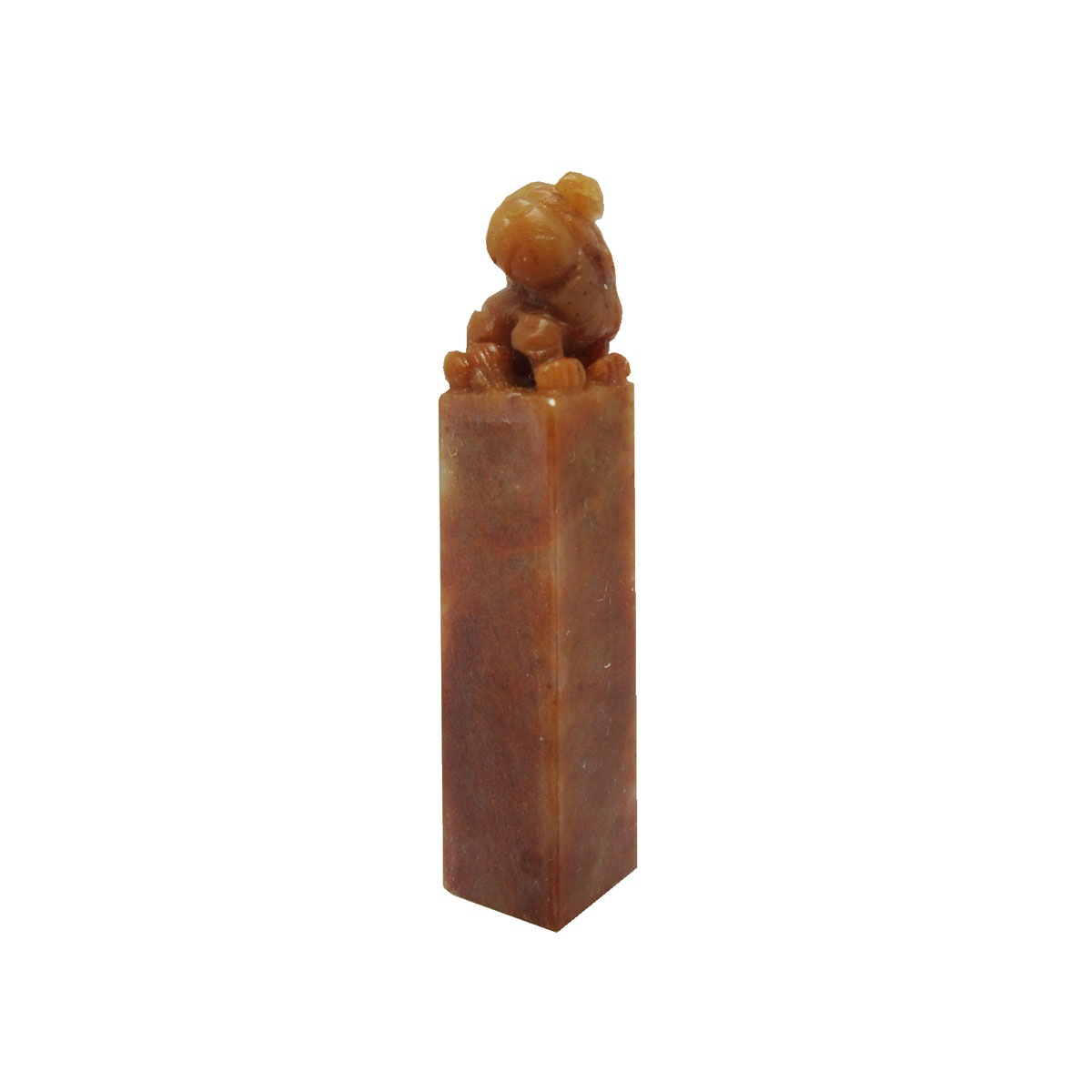 寿山石 狩斗石獅子付 (1.0cm × 5.0cm)｜書道用品の半紙や筆、墨