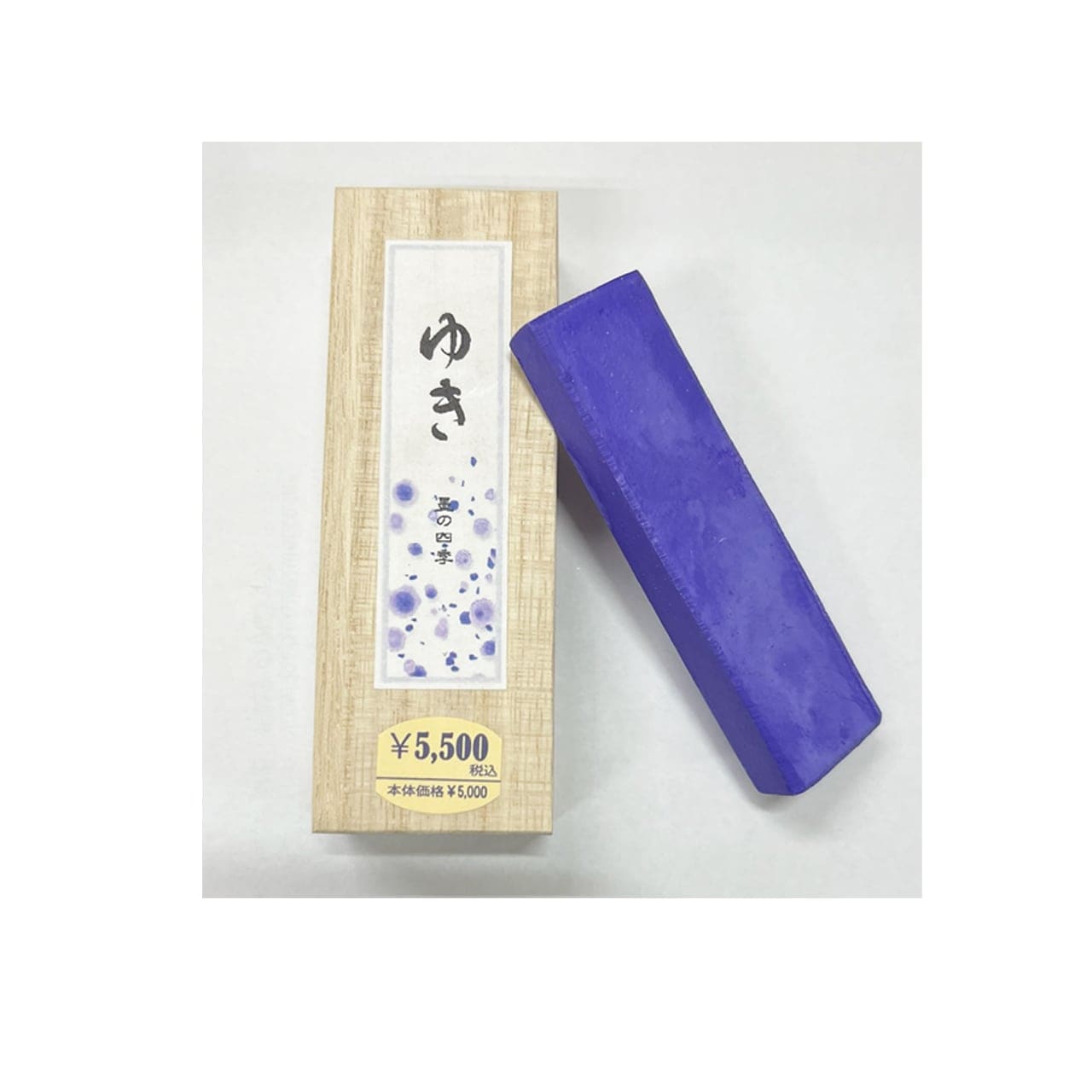 鈴鹿墨 墨の四季 ゆき 1.0丁型｜書道用品の半紙や筆、墨などをお