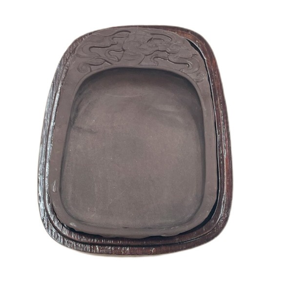 宋坑端溪硯 天然硯 8吋(木箱入） 漢字向き｜書道用品の半紙や筆、墨